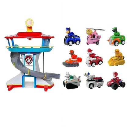 Paw Patrol Set di giocattoli Cartoon Anime Figure Patrol Canine Chase Skye Rimbalzo Bicicletta Decorazione della casa Regali di compleanno di Natale per bambini