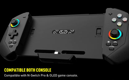 Controller di Gioco Cablato STORM WYRM per Switch Pro e OLED con Joystick a Effetto Hall, Collezione di Schede di Gioco e Pulsanti Meccanici 7047