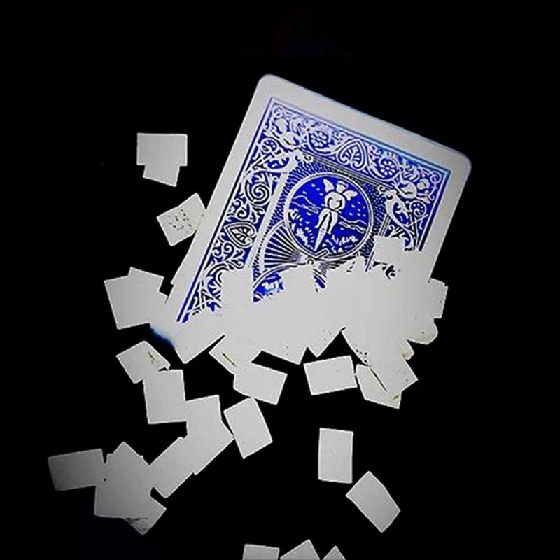 Splendidi trucchi magici che vaniscono carte da gioco che scompare ai fiocchi di neve che apariscono la modifica della carta Magia Close Up Illusioni di strada Espedienti