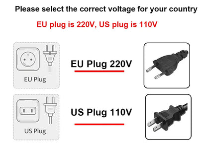 Pulitore a vapore da 1,2 litri Sterilizzazione ad alta temperatura Aria condizionata Cappa da cucina Pulitore a vapore per casa/auto 220 V/110 V Spina UE/USA