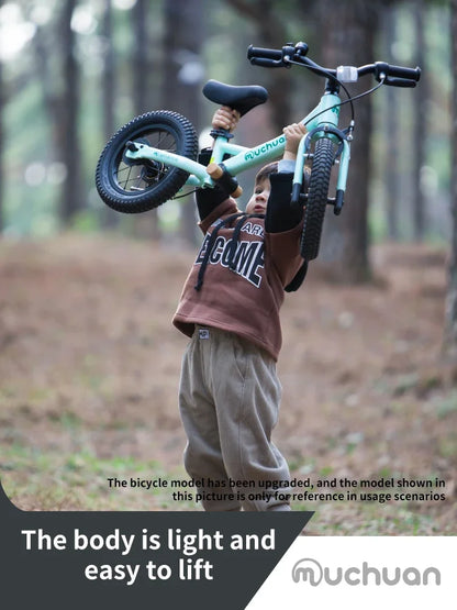 Bici Equilibrio Bambini 2 In 1 Età 2 6 Anni Telaio Alluminio Ruote Da 12 Pollici