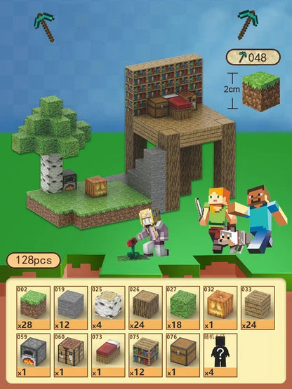 Blocchi magnetici Mine World Cube Magnet World Set per bambini di età 3+ Modello fai da te Stelo per bambini Miglior giocattolo sensoriale Montessori