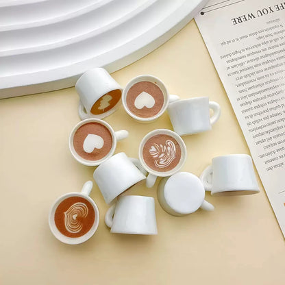 10 Pezzi Ciondoli In Resina A Forma Di Tazza Di Caffè E Personaggi Animati Per Gioielli Fai Da Te
