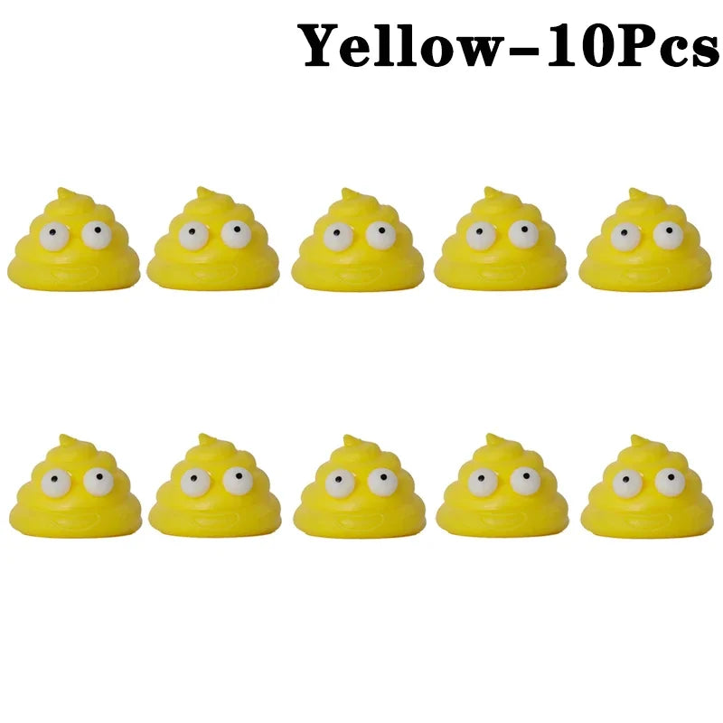 1-10PCS Giocattoli per ridurre lo stress Palline sparse Gadget per ridurre lo stress Palla appiccicosa Cacca Giocattoli peculici Giocattoli per ridurre lo stress