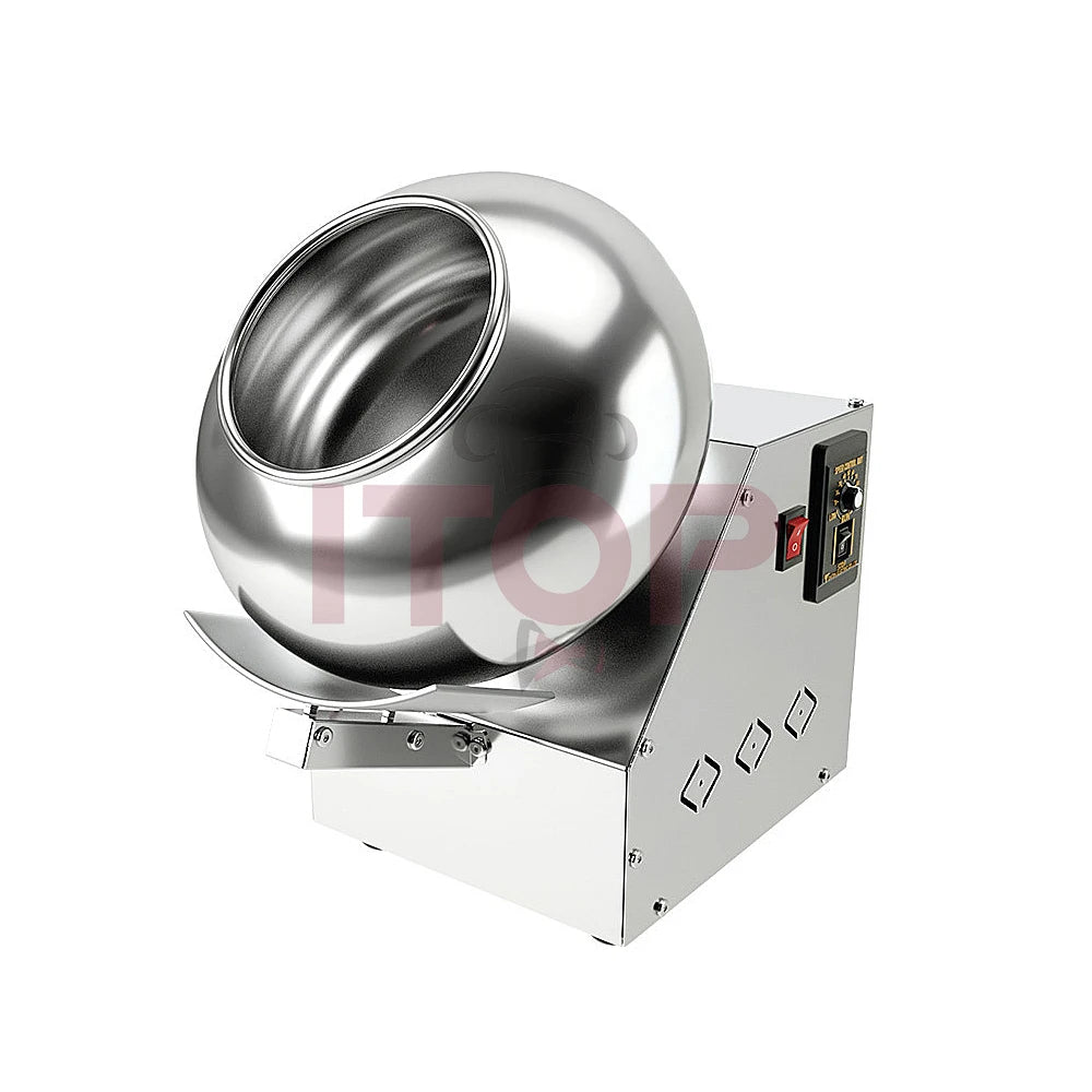 Macchina Di Rivestimento Cioccolato Con Rullo Da 30 Cm Per Caramelle Dolci In Acciaio Inox 535 W 220 V