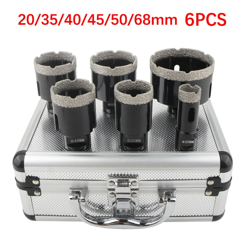 Set Seghe A Tazza M14 Punte Diamantate Per Forare A Secco Piastrelle Porcellana Marmo Granito 5 6 8 12 Pezzi