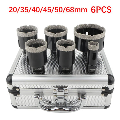 Set Seghe A Tazza M14 Punte Diamantate Per Forare A Secco Piastrelle Porcellana Marmo Granito 5 6 8 12 Pezzi