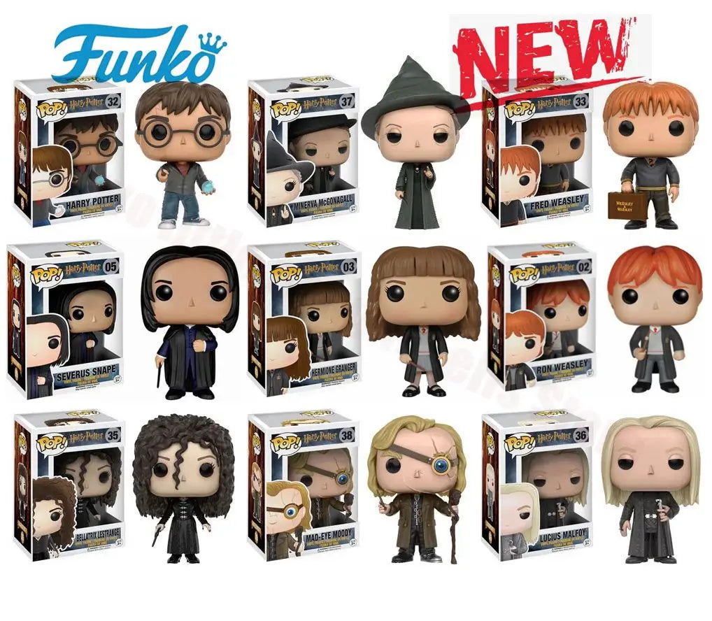 Funko Pop Collezione Figurine 10 Cm Harry Potter Serie Personaggi Sirius Dobby Snape Voldemort Hermione Ron Luna
