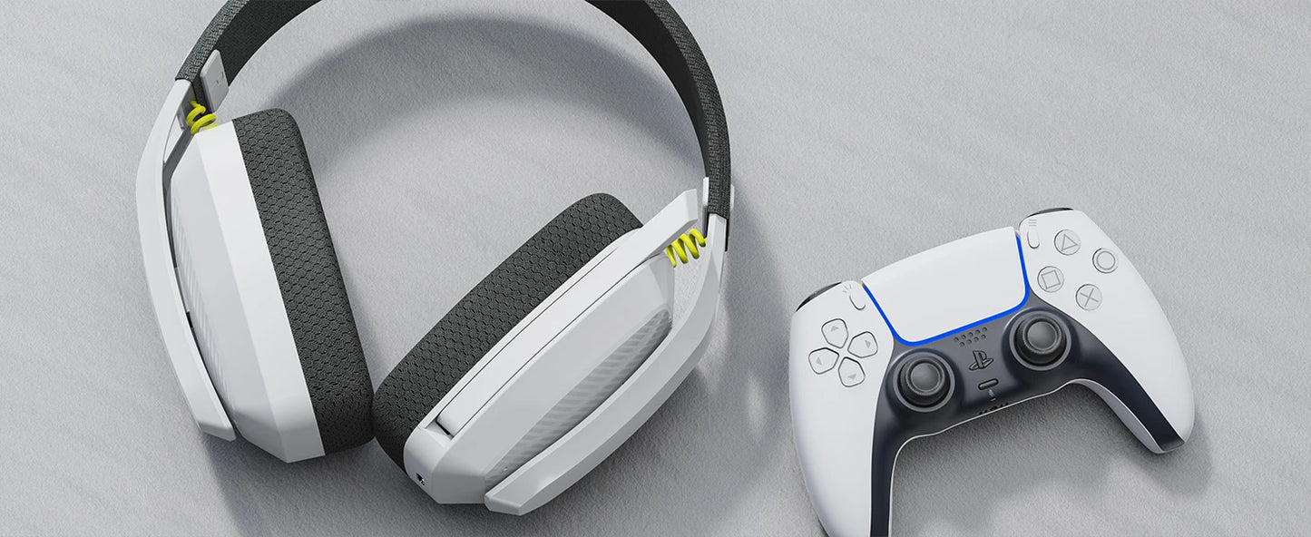 BINNUNE BW06 Cuffie da gioco wireless da 2,4 GHz con microfono per PS5 PS4 PC Mac Playstation Cuffie da gioco Bluetooth con microfono