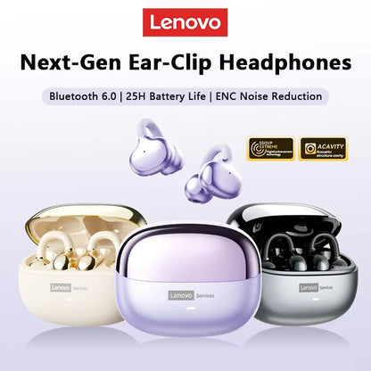 Lenovo LE302 Auricolari Bluetooth 6.0 Con Cancellazione Del Rumore, Lunga Durata Batteria, Microfono E Siri
