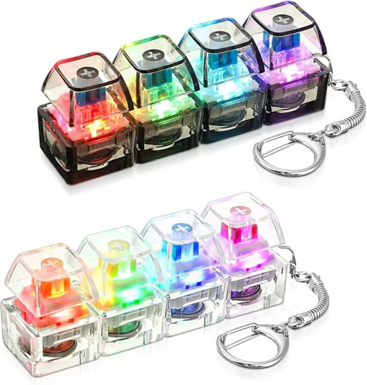 Portachiavi Tastiera Luminosa Antistress Con Pulsante Led Per Persone Ansiose Accessorio Da Scrivania