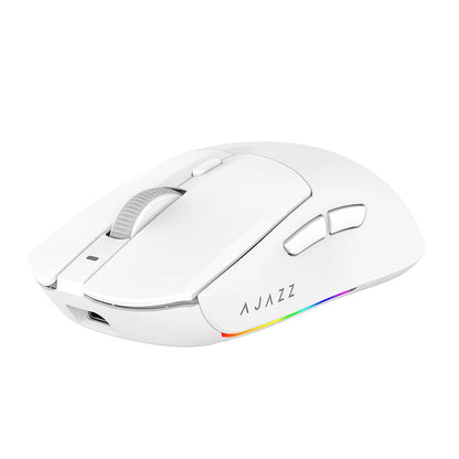 Mouse da gioco wireless Tri-mode AJ139-V2-MC cablato/2,4 GHz/BT con base di ricarica magnetica Chipset da gioco PAW3311 12000 DPI max
