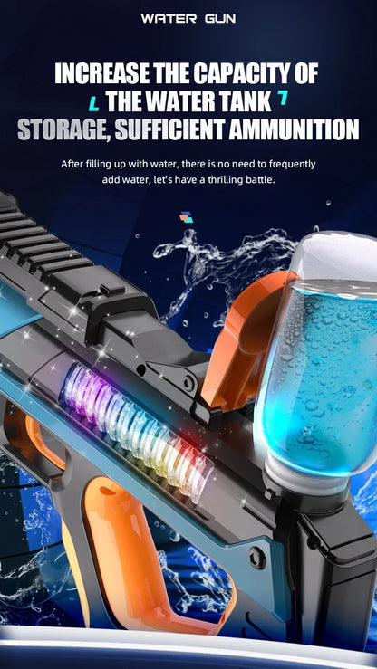 Pistola Ad Acqua Elettrica Per Bambini Esterni Giochi Estivi Spiaggia Battaglie Fantasia 12 Anni