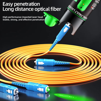 Penna Luce Verde e Rossa In Fibra Ottica Ricaricabile Con Tester 15 mW 30 mW 50 mW 100 mW