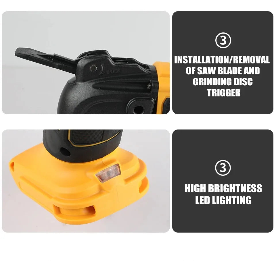 DeWalt Utensile Multifunzione Oscillante Senza Fili 21V Brushless con 5 Accessori Cambio Rapido Senza Attrezzi