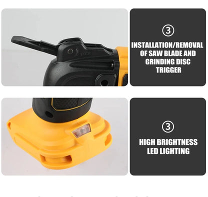 DeWalt Utensile Multifunzione Oscillante Senza Fili 21V Brushless con 5 Accessori Cambio Rapido Senza Attrezzi