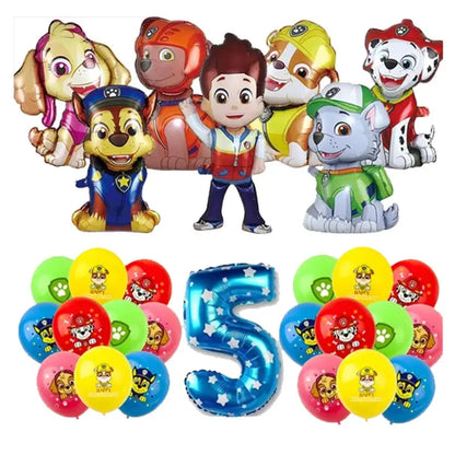 NUOVO Paw Patrol Compleanno Forniture Bomboniere Buon Compleanno Paw Patrol Kit di decorazioni per feste Piatto a palloncino Tazza Borsa regalo Adesivo per bambini