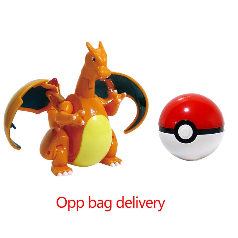 Pokemon Pokeball Figura Palla Pikachu Charizard Mewtwo Mew Eevee Gengar Lapras Blastoise Venusaur Gyarados Giocattolo Educativo Per Bambini
