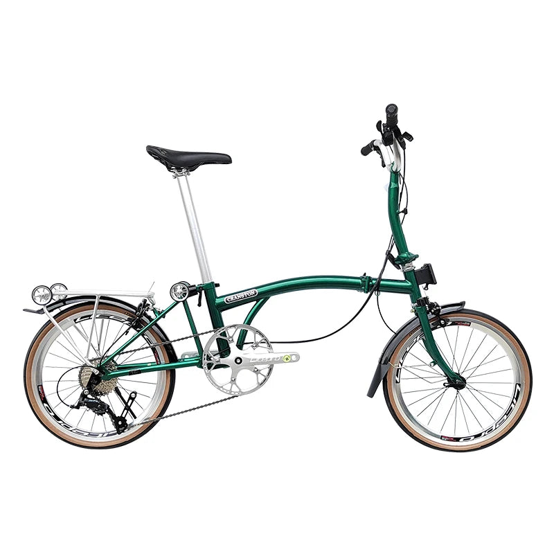 Bicicletta Pieghevole 20 Pollici Da Donna Leggera A 9 Velocità Portatile E Retrò