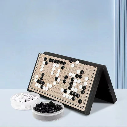 Set Go Da Tavolo Pieghevole Con Pietre Magnetiche Gioco Weiqi Tradizionale Portatile Per Adulti E Adolescenti