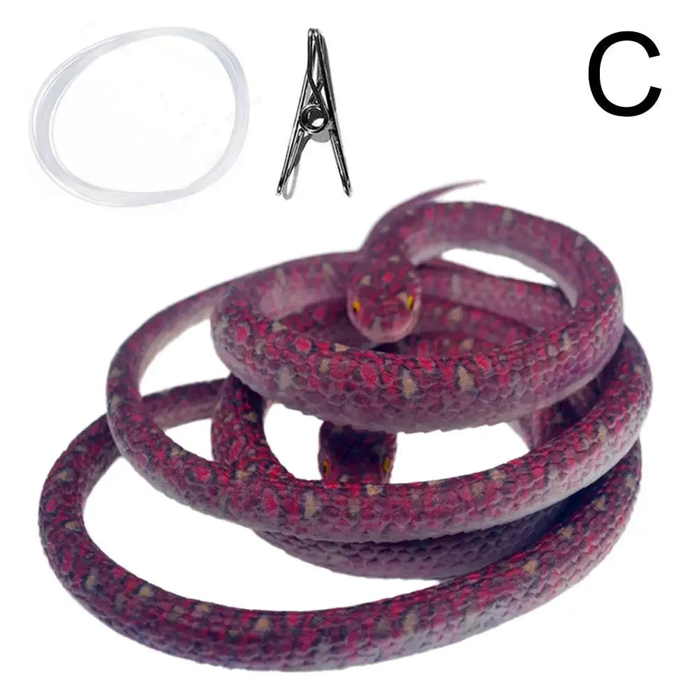 Serpente Di Gomma Finto 70 cm Realistico Per Scherzi Giocattolo Spaventa Regalo