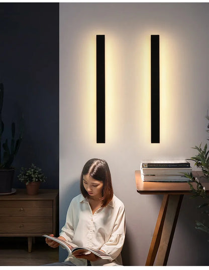 Lampada da Parete per Esterni Impermeabile con Striscia Led Ip65 Illuminazione per Giardino Scale e Soggiorno