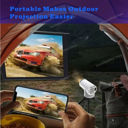 Proiettore Portatile HY300 4K LCD, Proiezione Wireless, Schermo 40-130 Pollici, Android Mirroring