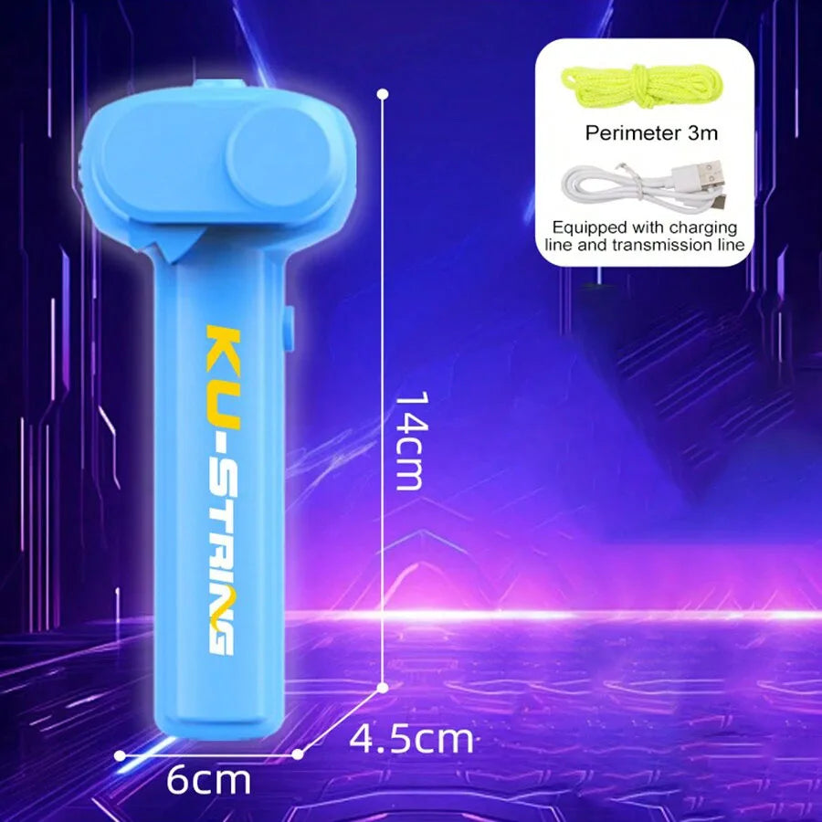 Lanciacorda Luminoso Con Luci Led Elastico Volante Per Esterni Gioco Divertente
