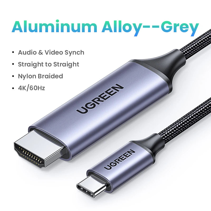 UGREEN Cavo USB C a 4K 8K compatibile HDMI 8K/60Hz 4K/120Hz per MacBook Pro iMac iPad Pro per Samsung Galaxy USB C a HDMI 2.1