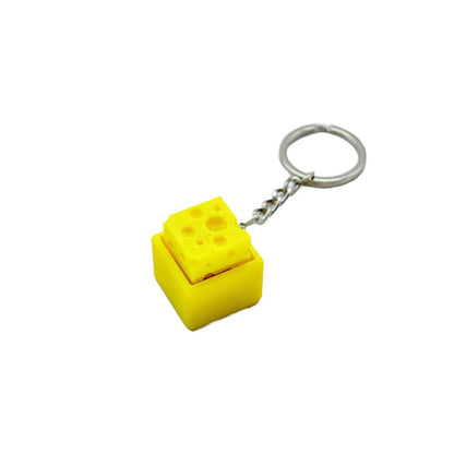 Clicker Antistress Stampato 3D Tema Minecraft Per Tastiere Meccaniche Con Feedback Tattile Portachiavi