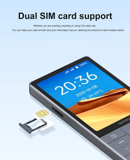 Qin F25 MTK8786 Non sbloccare Google Play Android 14 Schede SIM doppie 6 GB + 128 GB 2700 mAh WIFI Bluetooth Touch Schermo da 3,54 pollici