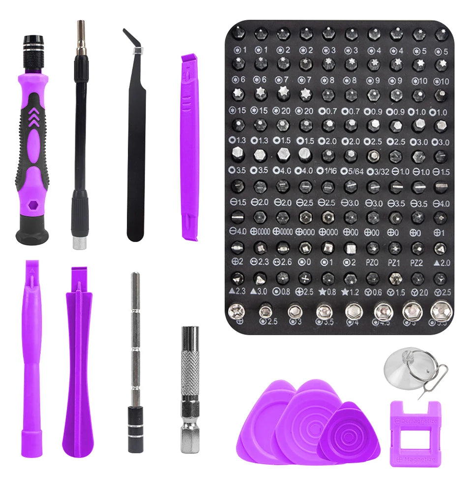 Set Cacciaviti Di Precisione 115 In 1 Magnetici Per Riparazioni Laptop MacBook Smartphone