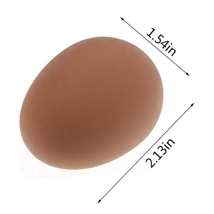 Uova Rimbalzanti Realistiche In Gomma Per Animali Domestici Gioco Da Fattoria Modello Nidificante Pollo Gallina