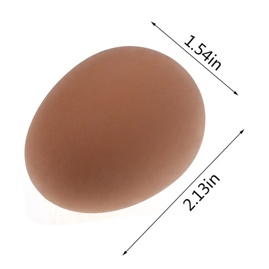 Uova Rimbalzanti Realistiche In Gomma Per Animali Domestici Gioco Da Fattoria Modello Nidificante Pollo Gallina
