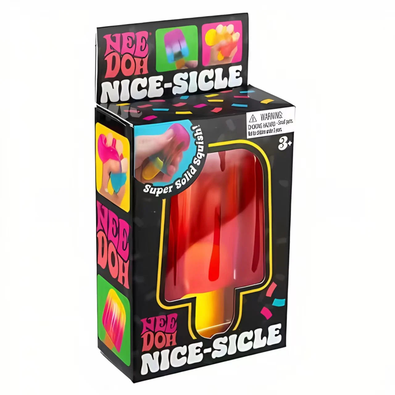 Schylling Nee Doh Nice-Sicle Cubo Sensoriale, Giocattolo Morbido Antistress, Ideale per Ansia e Concentrazione