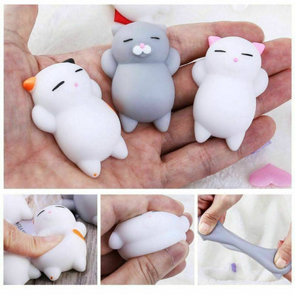 5 pz Animale Gatto Kawaii Gatto Squishy Mini Squishies Stress Mochi Squishy Giocattoli Mochi Squishy Stress Mochi Animale Giocattolo Regalo per il Capretto
