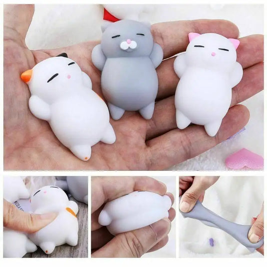 5 pz Animale Gatto Kawaii Gatto Squishy Mini Squishies Stress Mochi Squishy Giocattoli Mochi Squishy Stress Mochi Animale Giocattolo Regalo per il Capretto