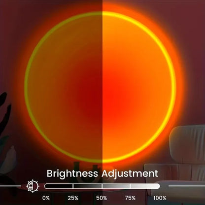 Proiettore Notturno Tramonto Con Telecomando Luce LED RGB Cangiante A 16 Colori Per Camera Da Letto