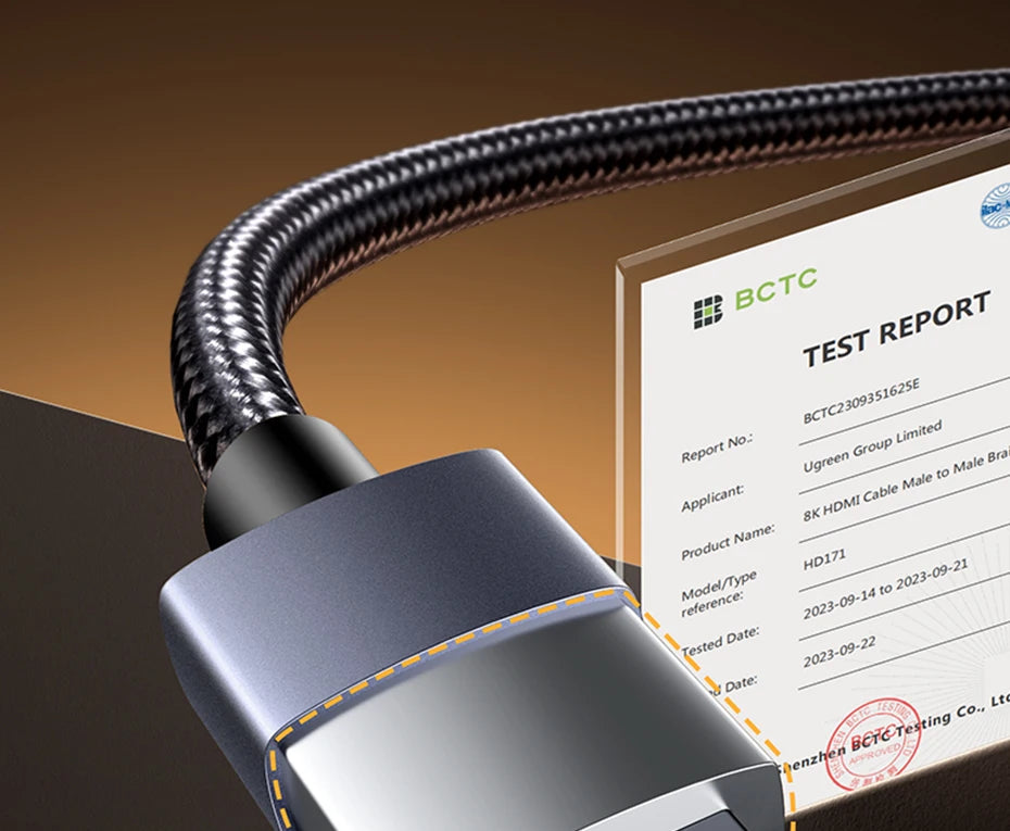 Cavo HDMI UGREEN 8K/60Hz per PS5 Xiaomi TV Box cavo 8K @ 60Hz certificato ad altissima velocità 48Gbps Dolby Vision HDCP2.3