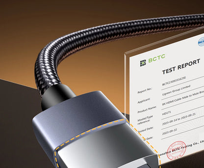 Cavo HDMI UGREEN 8K/60Hz per PS5 Xiaomi TV Box cavo 8K @ 60Hz certificato ad altissima velocità 48Gbps Dolby Vision HDCP2.3