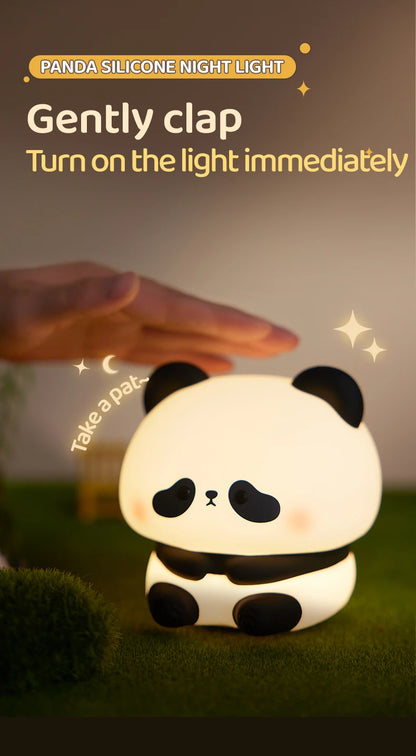Luce Notturna Panda Led Con Touch Usb Ricaricabile Per Cameretta Decorazione Per Bambini