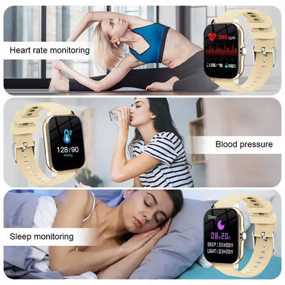 Smartwatch Colore 1,44 Pollici Con Chiamate Bluetooth E Monitoraggio Ossigeno Nel Sangue E Pressione Per Uomo E Donna