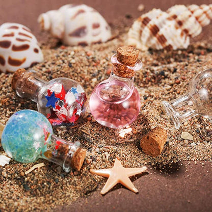 10 pezzi piccole bottiglie di vetro bottiglia di pozione in miniatura mini fiale di vetro in sughero matrimonio