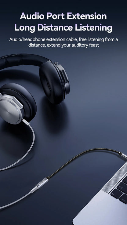 Rocoren Cavo AUX Jack da 3,5 mm Maschio a Femmina Estensione audio Convertitore cavo per altoparlante per cuffie per telefoni Laptop Tablet adattatore