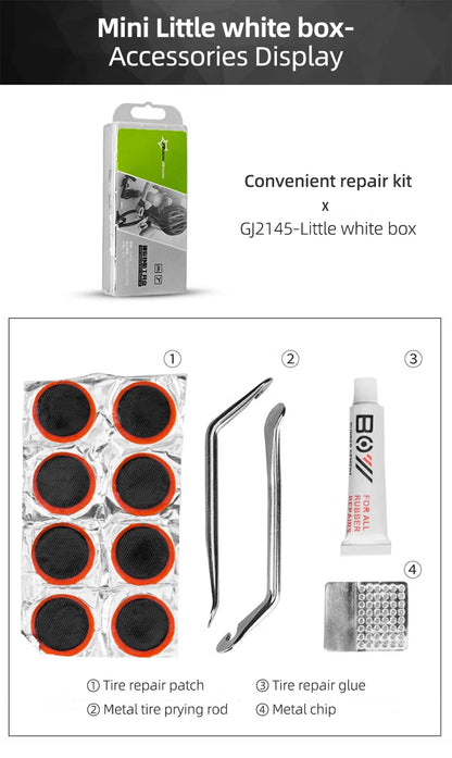 Kit Strumenti Multifunzionali Per Biciclette Rockbros Con Leve Per Pneumatici Riparazione Portatile