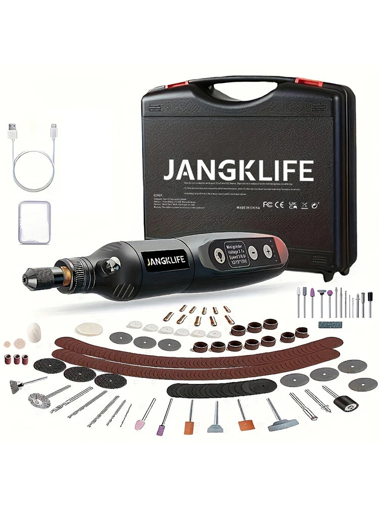 Kit Utensili Rotanti Usb Per Incisione Legno Gioielli Metallo Vetro Fai Da Te Precisione