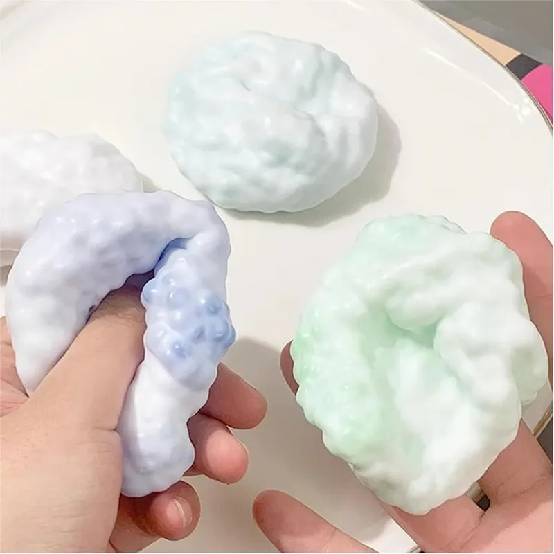 Squishy sottovuoto modellabili Palla di sabbia Palla antistress per uva Palla rumorosa antistress Desktop Spremitura Giocattolo lenitivo Regalo di compleanno