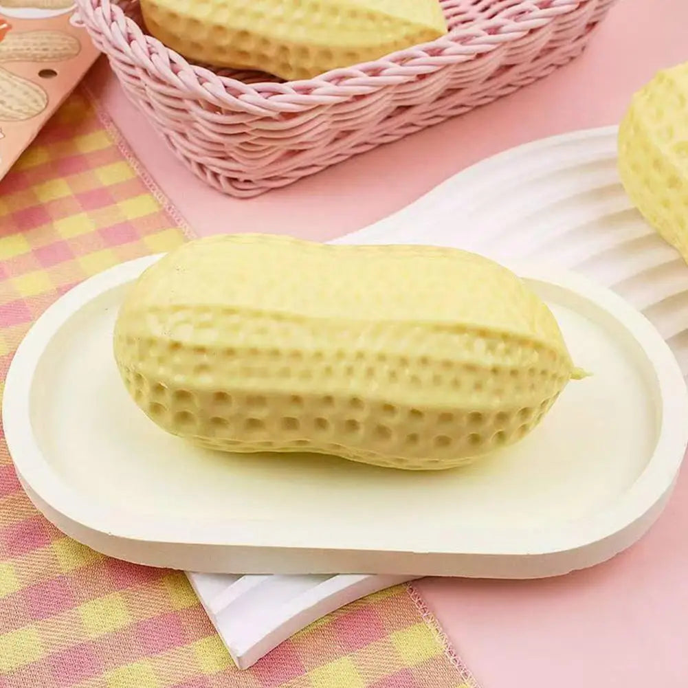 1 pz Pallina Antistress a Forma di Arachide, Giocattolo Morbido e Croccante, Giocattolo Sensoriale ASMR Anti-Stress