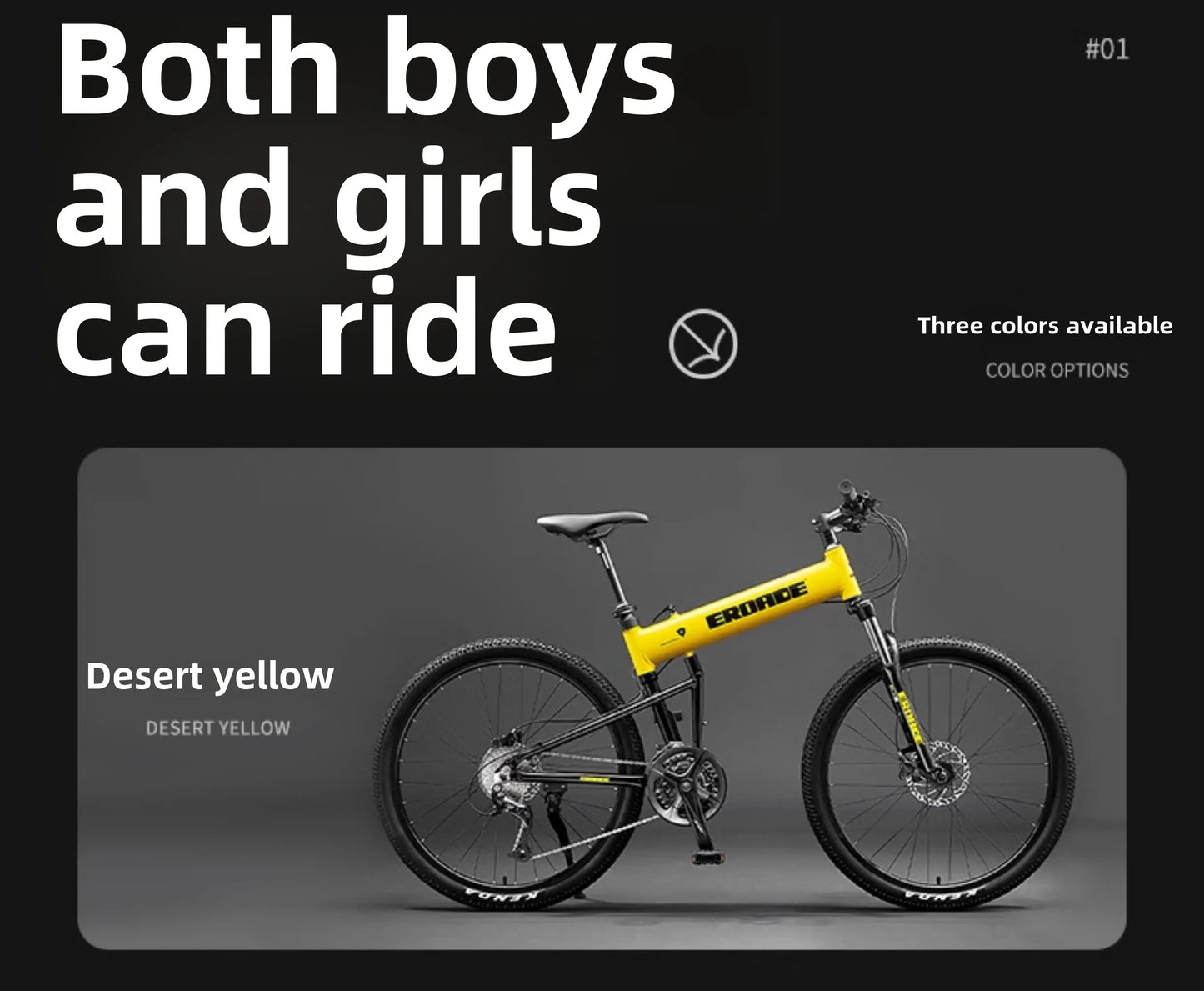 Bici Pieghevole Da Montagna Ultra Leggera Per Adulti Telaio Alluminio 18 Velocità Freno Disco Shimano