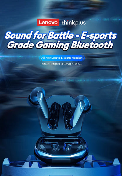 Lenovo GM2 Pro Auricolari Da Gioco Bluetooth 5.3 Con Cancellazione Attiva Del Rumore E Microfono